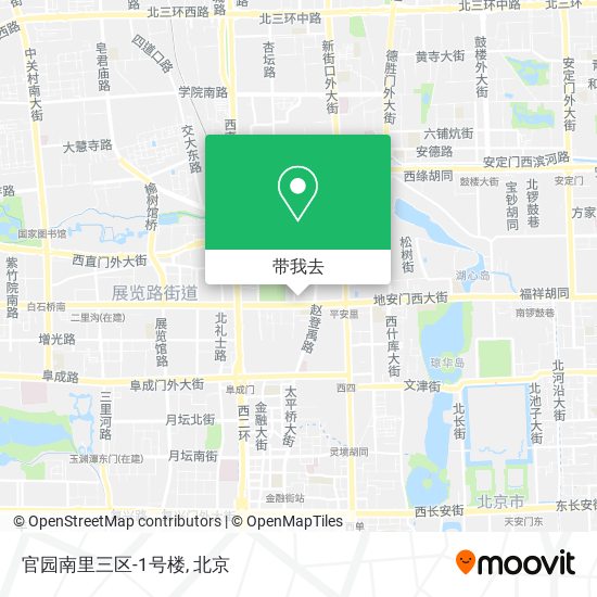 官园南里三区-1号楼地图