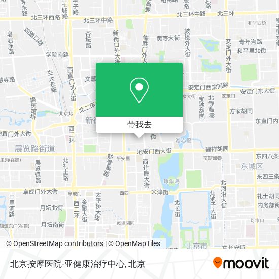 北京按摩医院-亚健康治疗中心地图