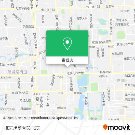 北京按摩医院地图