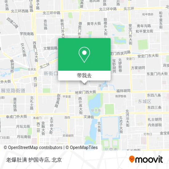 老爆肚满 护国寺店地图