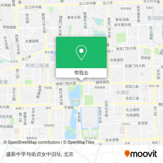 盛新中学与佑贞女中旧址地图