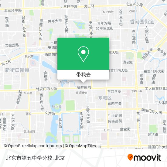 北京市第五中学分校地图