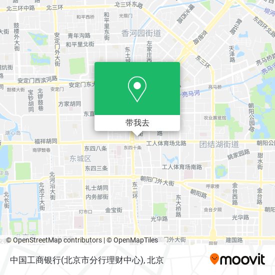 中国工商银行(北京市分行理财中心)地图