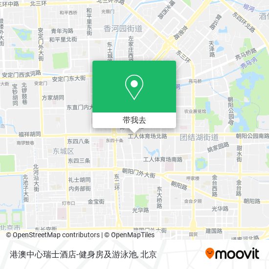 港澳中心瑞士酒店-健身房及游泳池地图