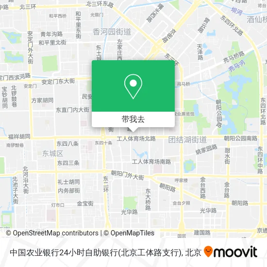 中国农业银行24小时自助银行(北京工体路支行)地图