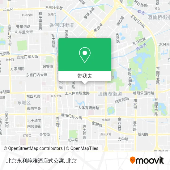 北京永利静雅酒店式公寓地图