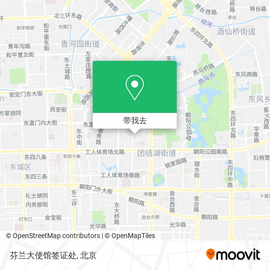 芬兰大使馆签证处地图