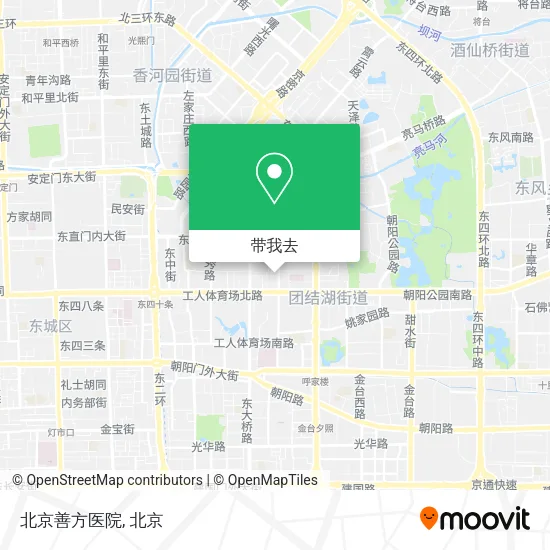 北京善方医院地图