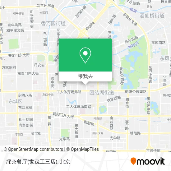 绿茶餐厅(世茂工三店)地图