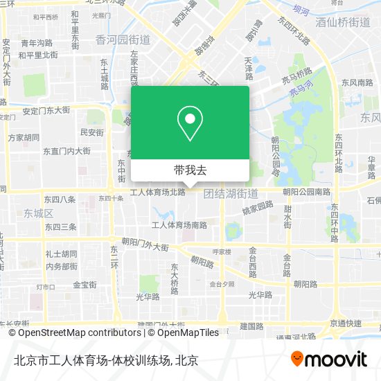 北京市工人体育场-体校训练场地图