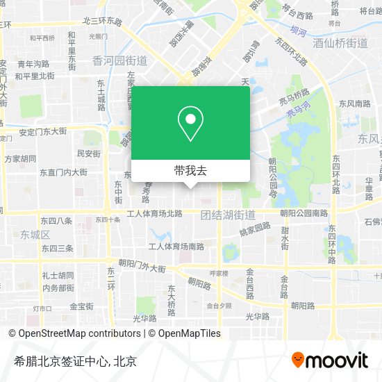 希腊北京签证中心地图