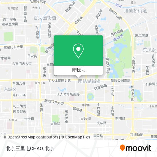 北京三里屯CHAO地图