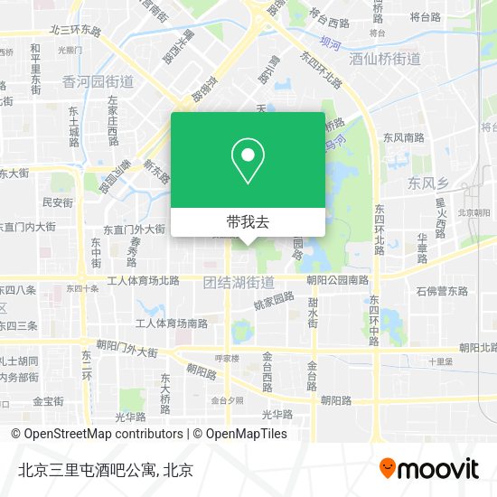 北京三里屯酒吧公寓地图