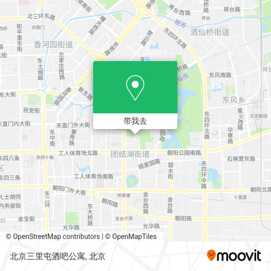 北京三里屯酒吧公寓地图