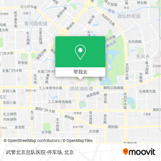 武警北京总队医院-停车场地图