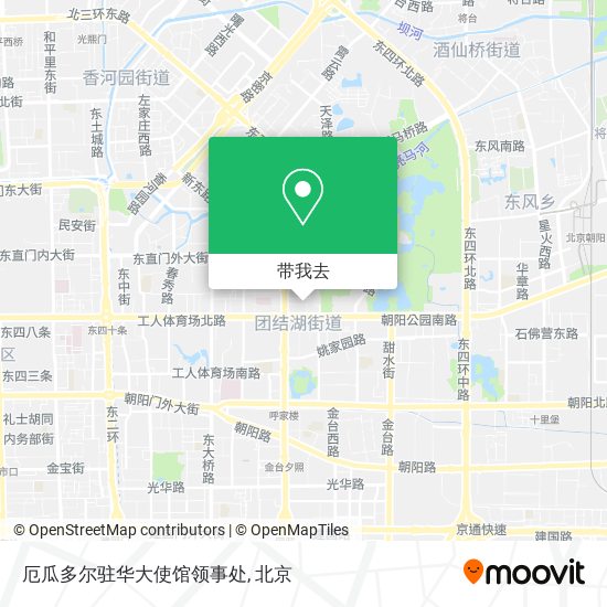 厄瓜多尔驻华大使馆领事处地图