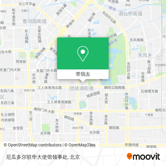 厄瓜多尔驻华大使馆领事处地图