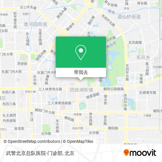 武警北京总队医院-门诊部地图