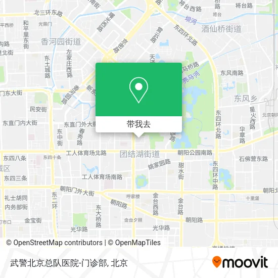 武警北京总队医院-门诊部地图