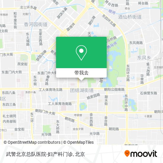 武警北京总队医院-妇产科门诊地图