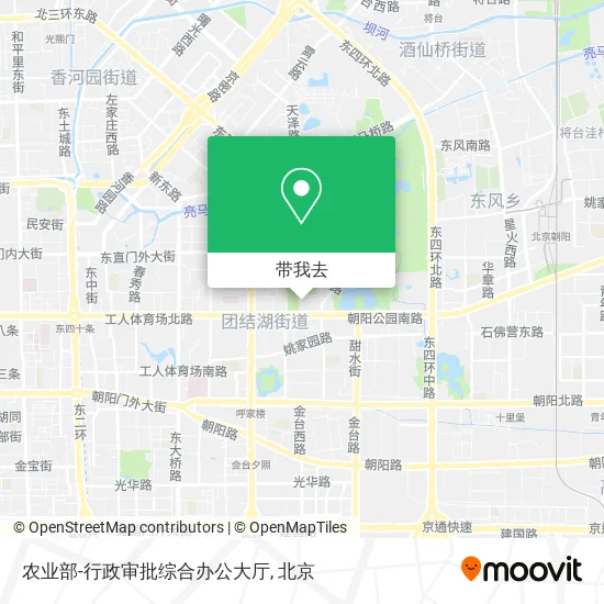 农业部-行政审批综合办公大厅地图