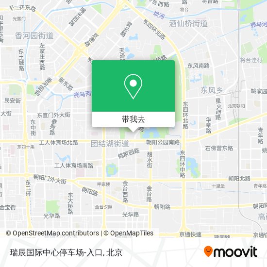 瑞辰国际中心停车场-入口地图