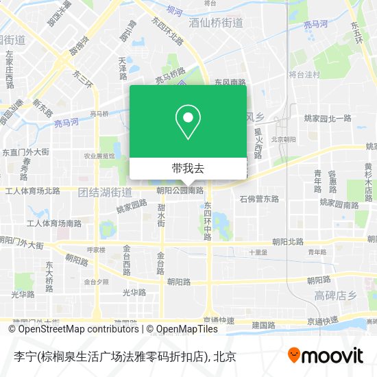 李宁(棕榈泉生活广场法雅零码折扣店)地图