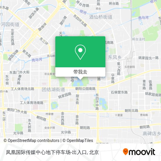 凤凰国际传媒中心地下停车场-出入口地图