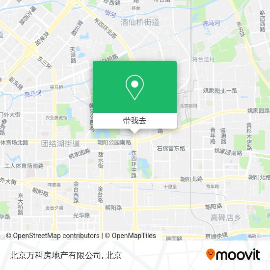 北京万科房地产有限公司地图