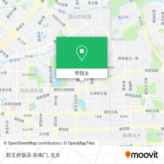 郡王府饭店-东南门地图