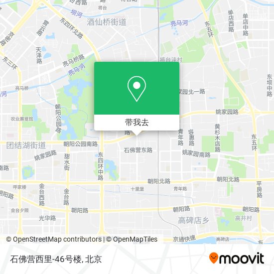 石佛营西里-46号楼地图