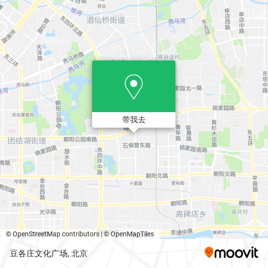 豆各庄文化广场地图