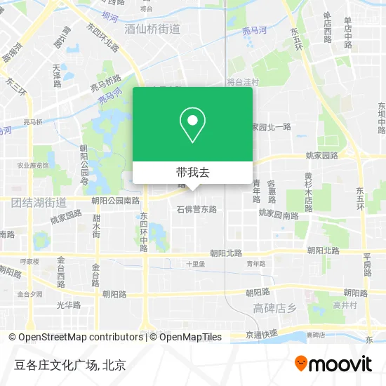 豆各庄文化广场地图