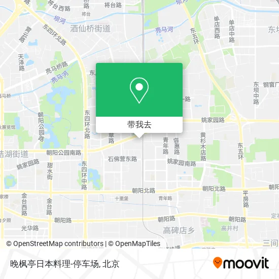 晚枫亭日本料理-停车场地图