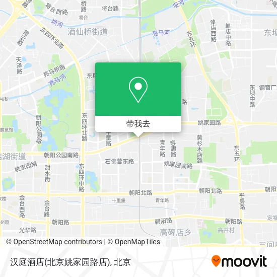 汉庭酒店(北京姚家园路店)地图