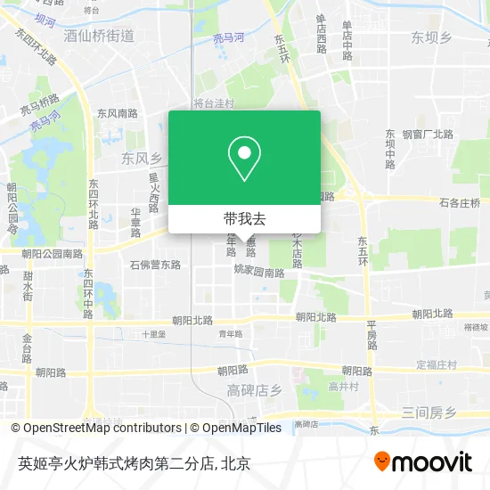 英姬亭火炉韩式烤肉第二分店地图