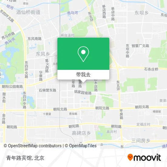 青年路宾馆地图