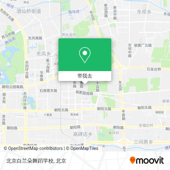 北京白兰朵舞蹈学校地图