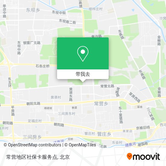 常营地区社保卡服务点地图