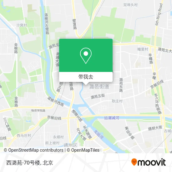 西潞苑-70号楼地图