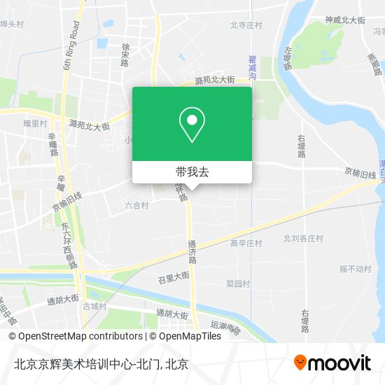 北京京辉美术培训中心-北门地图