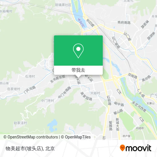 物美超市(坡头店)地图