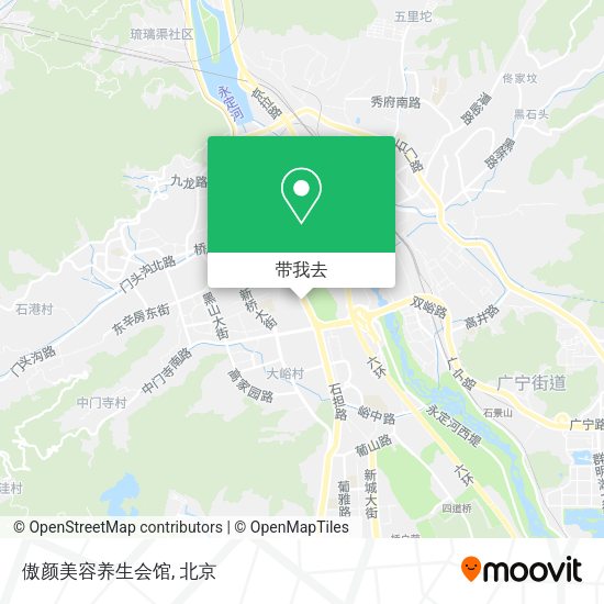 傲颜美容养生会馆地图
