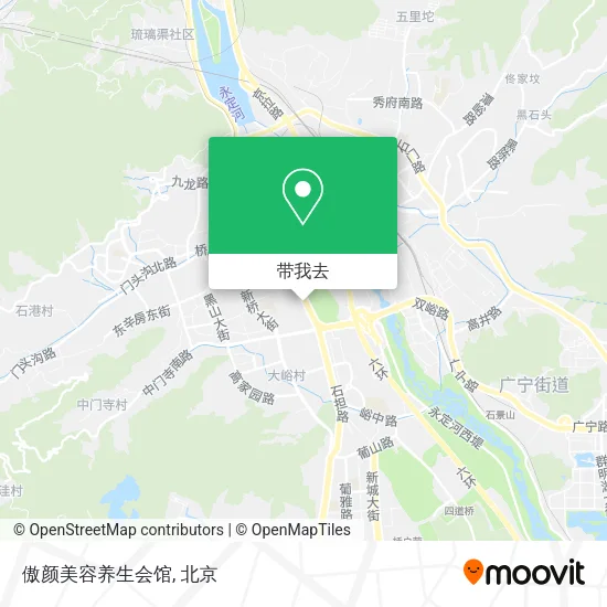 傲颜美容养生会馆地图