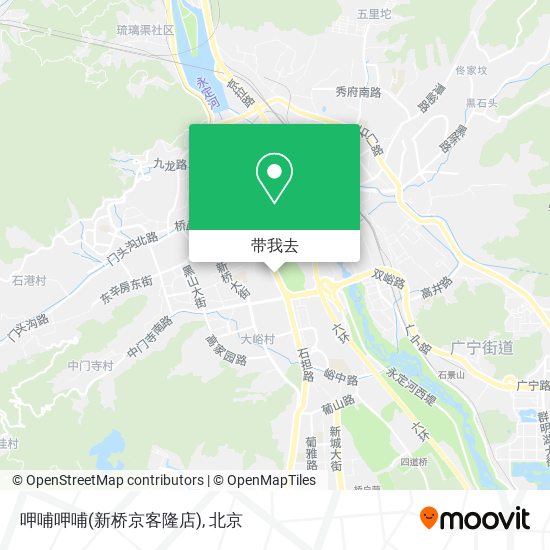 呷哺呷哺(新桥京客隆店)地图