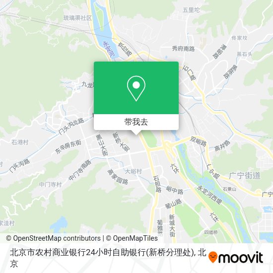 北京市农村商业银行24小时自助银行(新桥分理处)地图