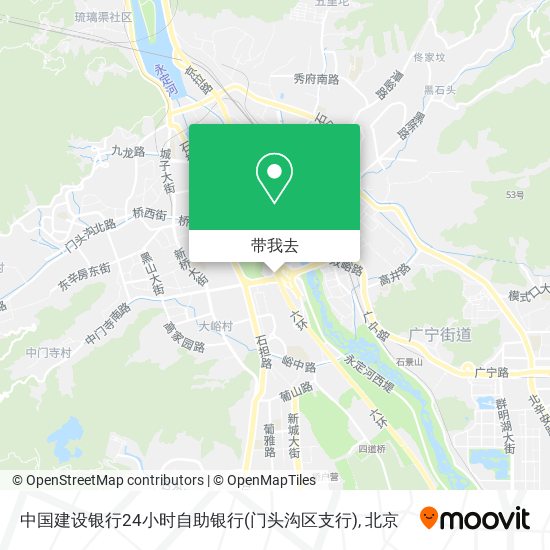 中国建设银行24小时自助银行(门头沟区支行)地图