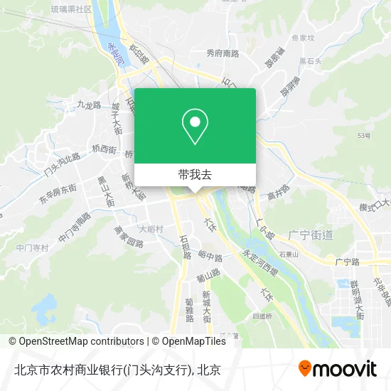 北京市农村商业银行(门头沟支行)地图