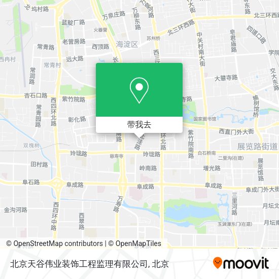 北京天谷伟业装饰工程监理有限公司地图
