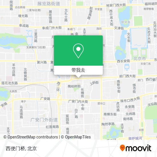 西便门桥地图